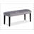 1pc   Counter Height Bench Dining Room Velvet Fabric Upholstery Kitchen Dining Wooden Furniture