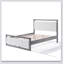 Lit avec tête de lit en tissu ivoire, structure en bois-1724034887