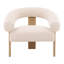 Frankie Polyester Occasional Chair, Cream-47263394