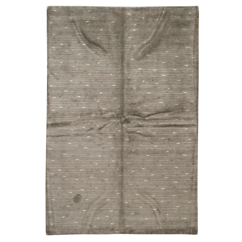 Tapis vert clair de haute qualité noué à la main