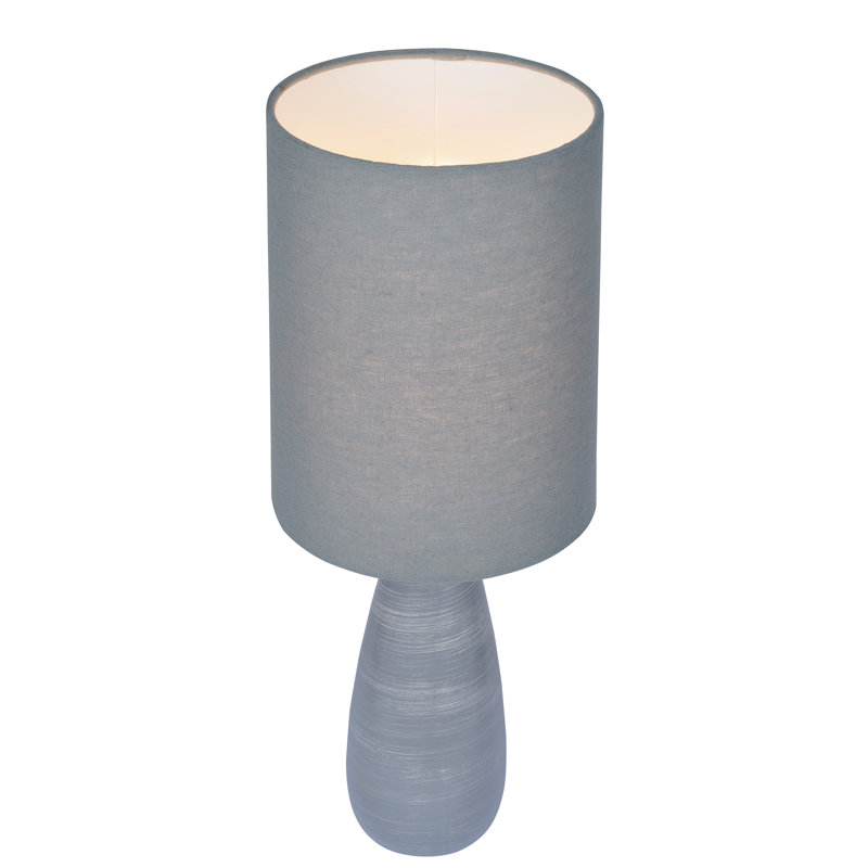Lampe de table standard Torbert, Gris, Gris, H 17 po x l 6 po x P 6 po