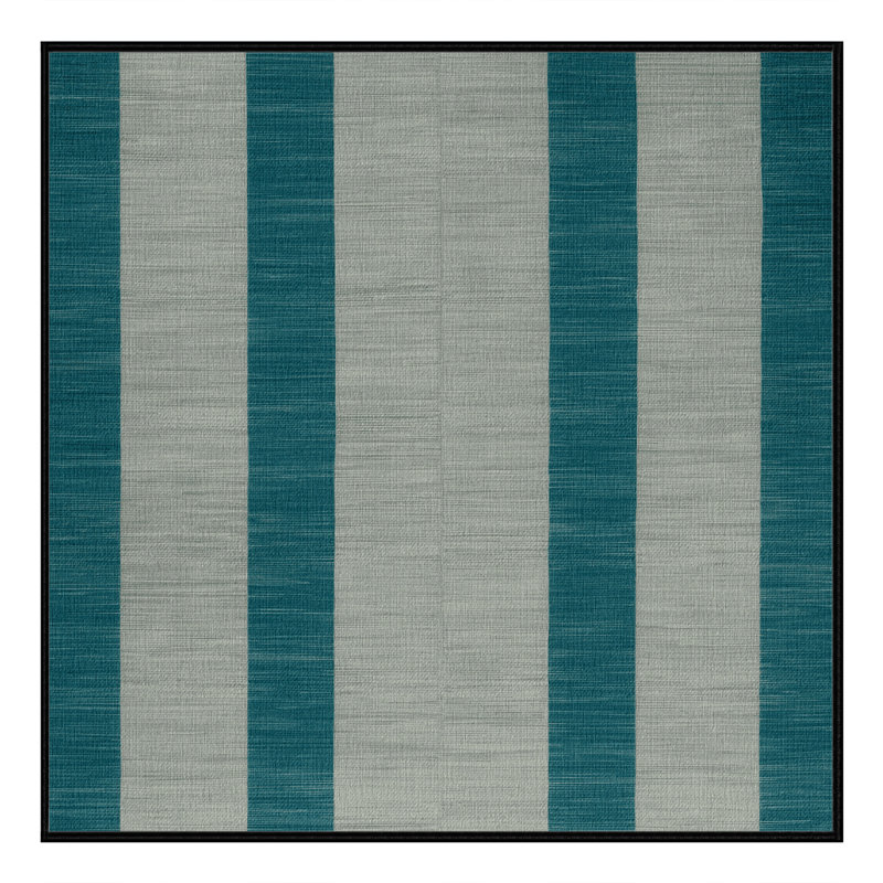 Tapis gris à carreaux lavable à la machine, Carré 5 pi