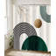 Rosietta Geometric Shapes Shower Curtain