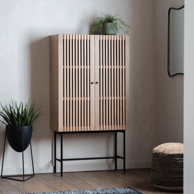 Greggery Solid Wood 2 -Door Accent Cabinet