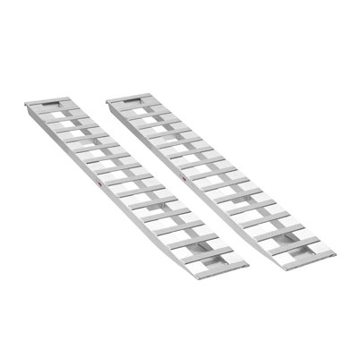 2-Piece Heavy-Duty Aluminum Loading Ramps for Trucks & Trailers - 6000 LBS Capacity ATV & Motorcycle Accessory