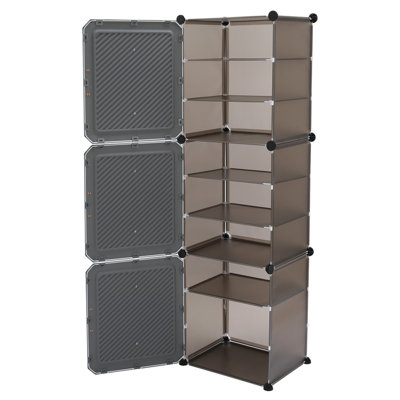 16 Pair Shoe Storage Cabinet