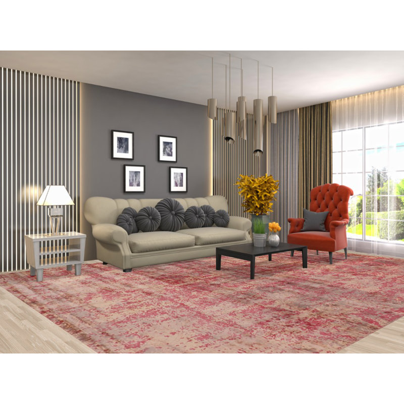All-Over Handmade Abstract Modern Area Rug 10x13