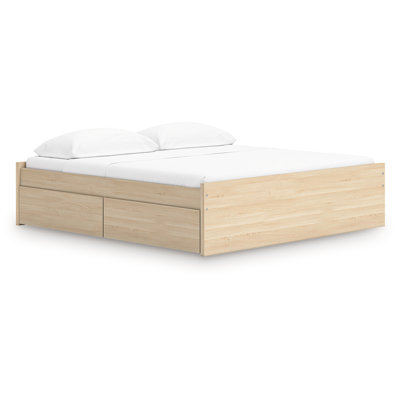 Onita King Platform Bed With 1 Side Storage