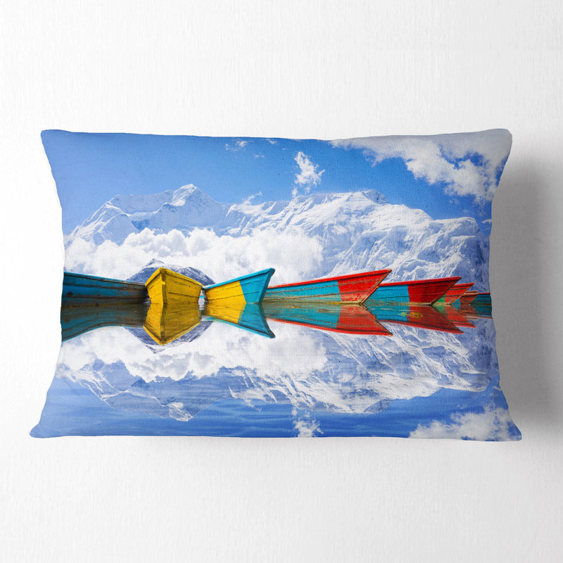 Coussins décoratifs en mouvement dans un coussin lombaire lake