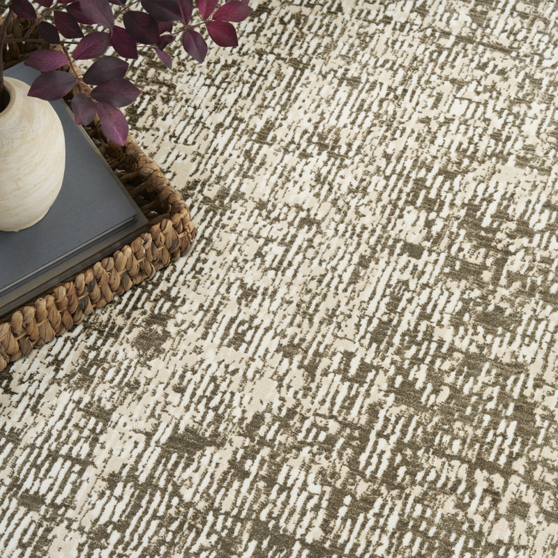 Nourison Soft Structure 7'10" x 9'10" Mocha Modern Indoor Rug, Rectangle 7'10" x 9'10"