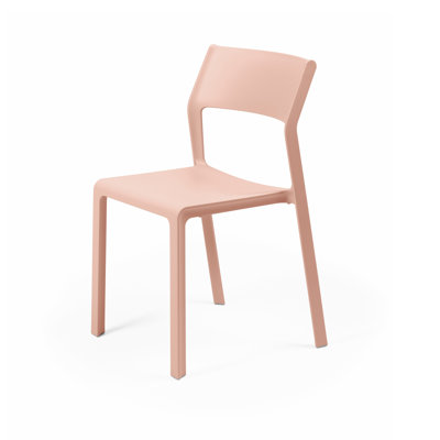 Wynward Stacking Patio Dining Side Chair with Cushion