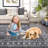 9x12 Rugs for Living Room Washable Rug for Bedroom Scalloped Area Rugs Stain Resistant Modern Soft Folding Throw Carpet Low Pile Floor Cover for Nursery Playroom-1771976897-1771976892