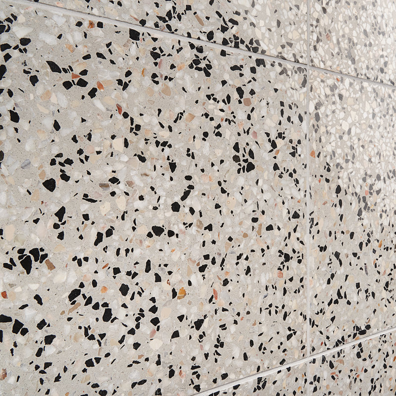 True Terrazzo 16x16 Polished Terrazzo Tile, Foro Beige
