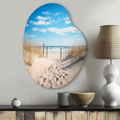 Runge - Coastal Beach Sand Pear Shape Irregular Metal Wall Decor
