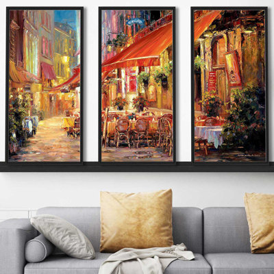 " Cafe In Light " by Haixia Liu 3 - Pieces