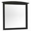 Miroir mural noir élégant et décontracté-707452225