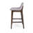 Modern Upholstered Counter Stool With Walnut Base