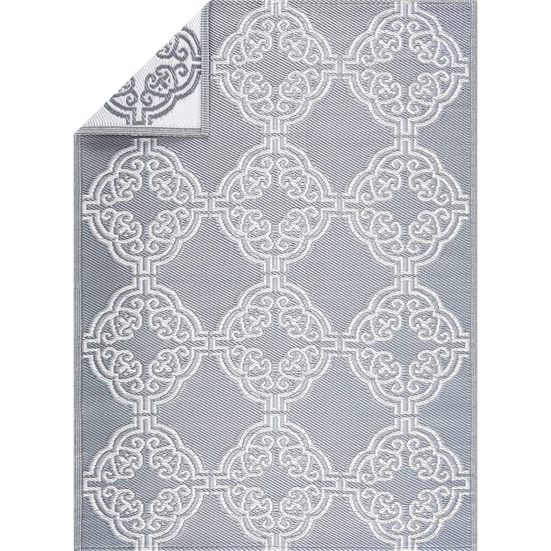 Balius Oriental Indoor / Outdoor Rug, Rectangle 6'x 9'
