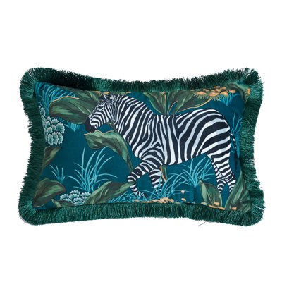 Tassels Velvet Reversible Pillow Cover