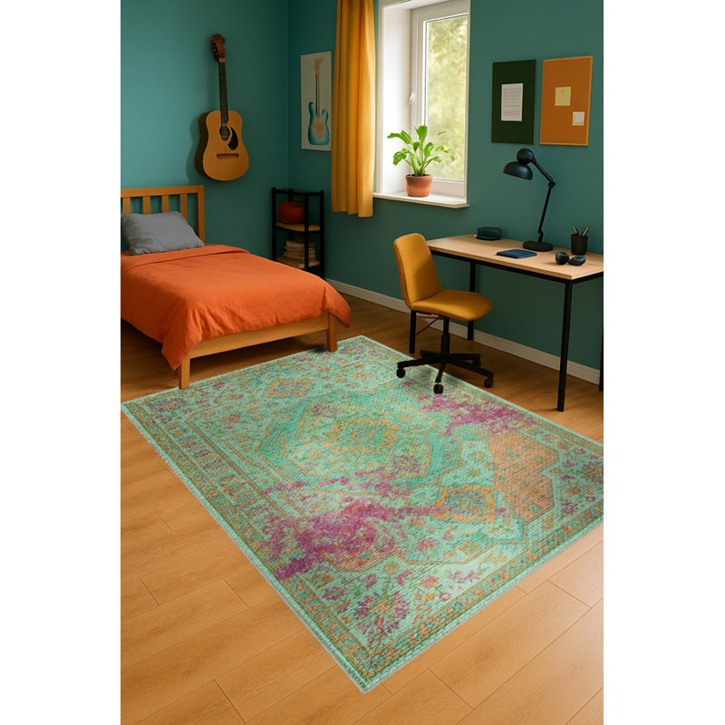 Tapis beige tissé traditionnel Mosso, 2 pi x 2 pi 11 po