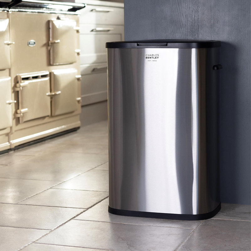 Santoshi Galvanized Steel Touch Top Kitchen Trash Can - 14.53L