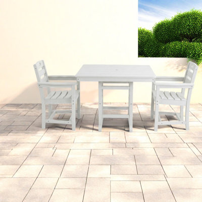 Ensembles de salle à manger de patio peu encombrants, ensemble moderne en PEHD pour balcon