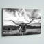 «Black and White Longhorn Cow I», photographie sur toile tendue-1961283216-1925434037-1889176534