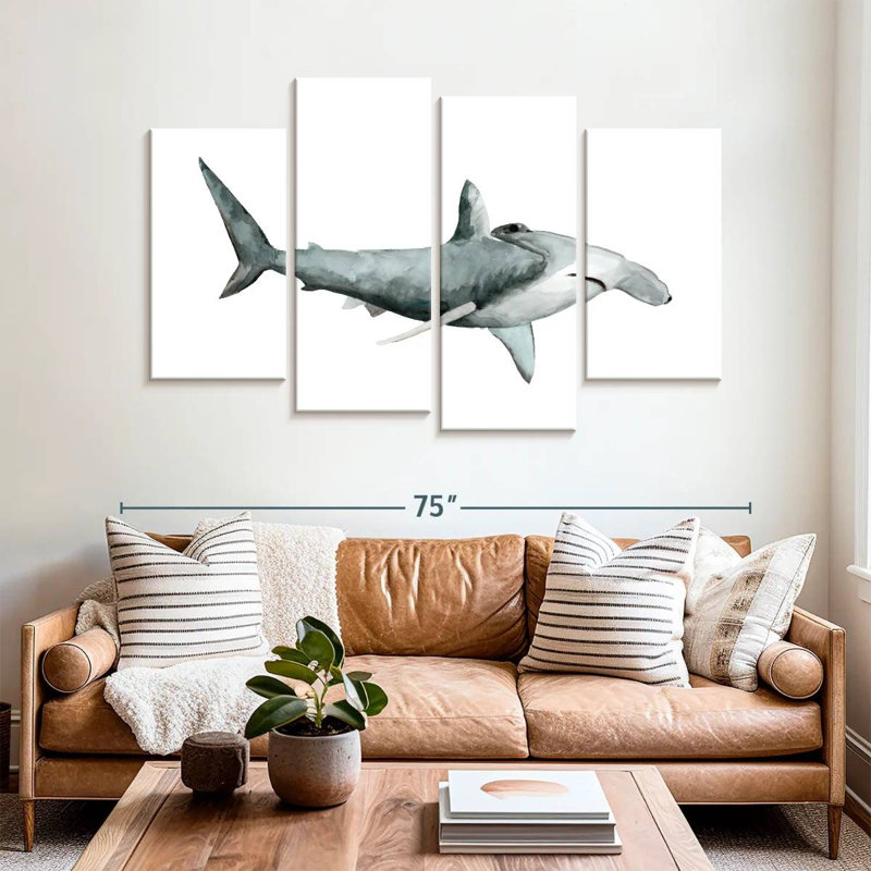 Sea Life Hammerhead Shark, H 27 po x l 43 po
