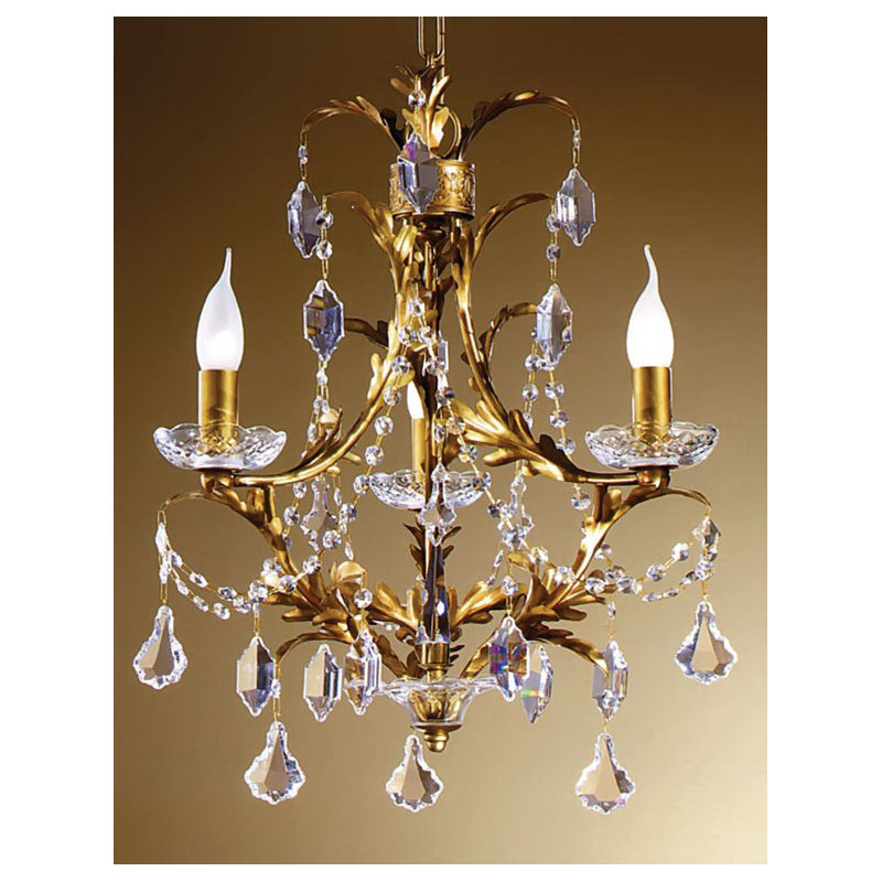 3 - Light Candle Style Empire Chandelier