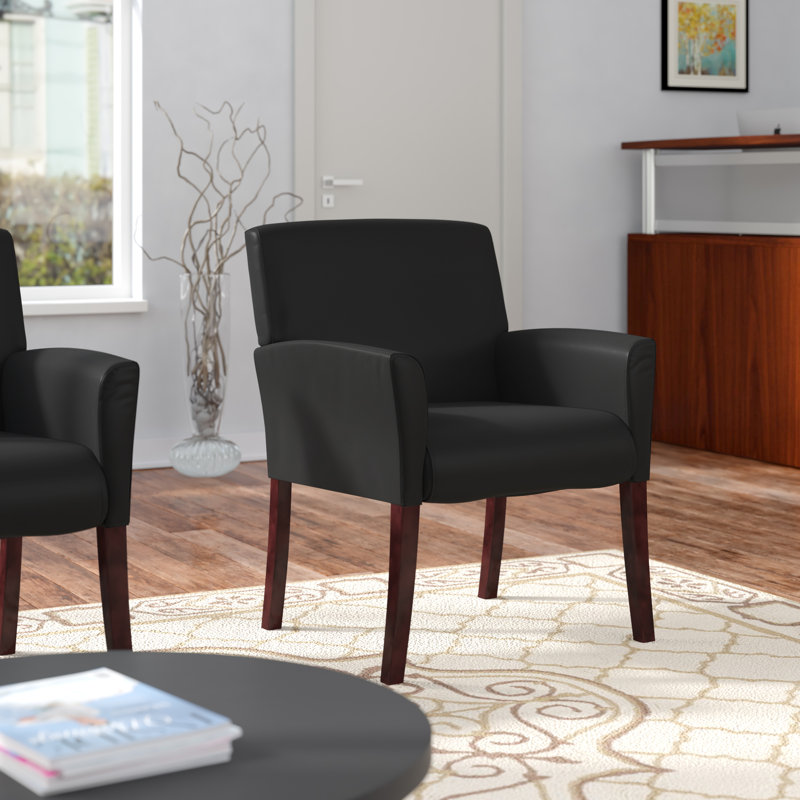 Vinyl Seat Reception Chair with Manufactured Wood Frame