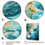 Aqua Dream Rush Flow 3 - Collages abstraits, art mural-49014148-49014147