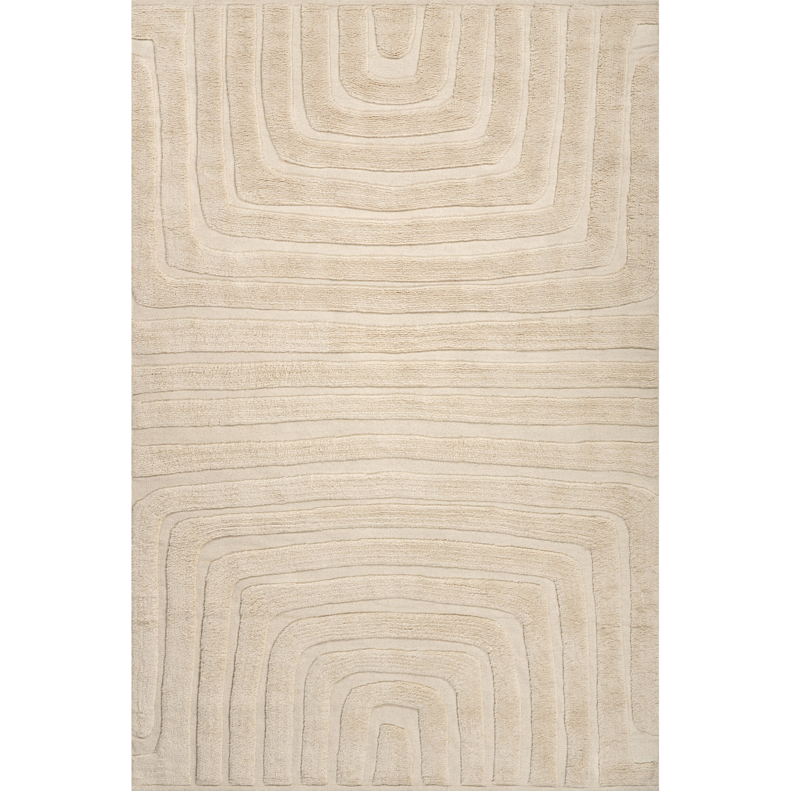 Ais Bohemian Hand-Tufted Abstract Rug, Rectangle 6' x 9'