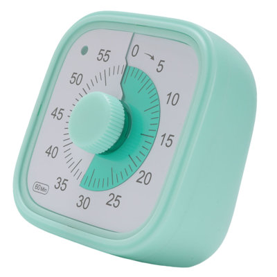 60 Minute Visual Countdown Timer Classroom Kitchen Multi Purpose Time Management Tool for Teaching Green