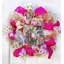 Couronne décorative en maille 18 po Flamingo