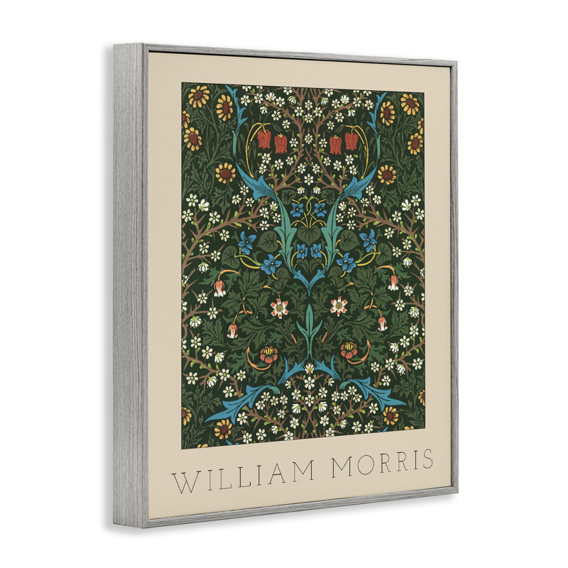 Ornement de botanique William Morris, estampe numérique, design par Lil 'Rue, H 20 po x l 16 po