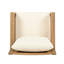 Ensemble de conversation d'extérieur en bois d'acacia avec coussins Fierro