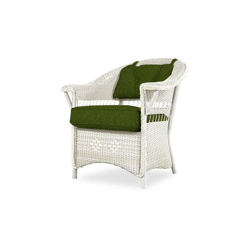 Nantucket Outdoor Dining Armchair, Antique White, Remy Pebble
