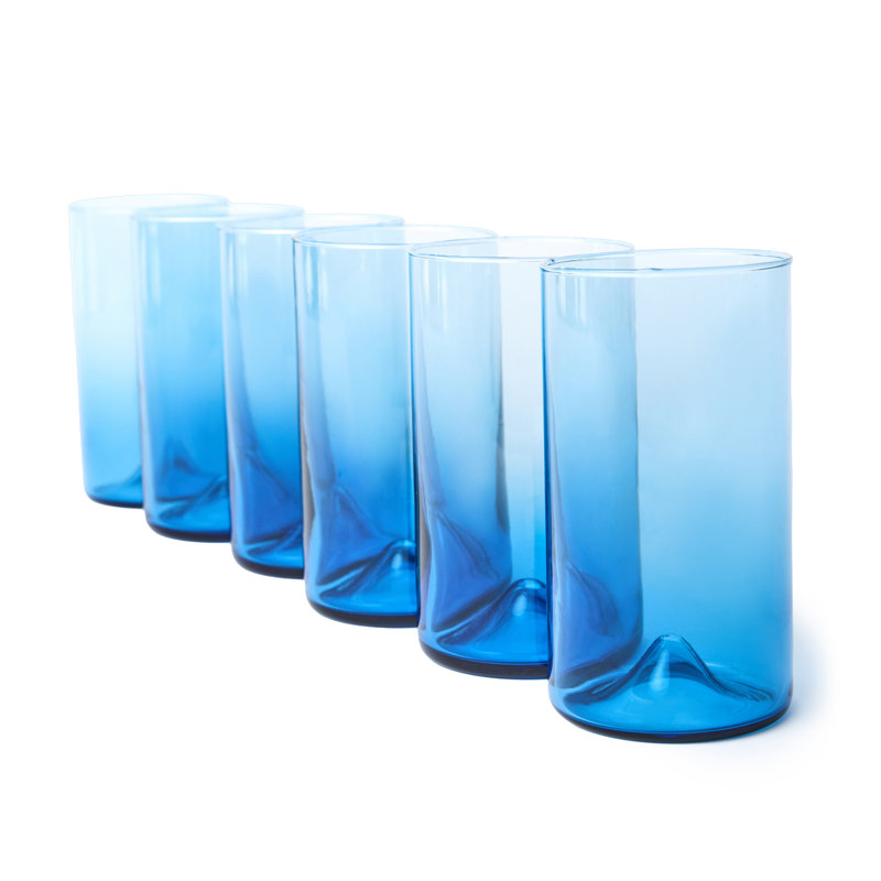 Glass Highball Glass, Blue