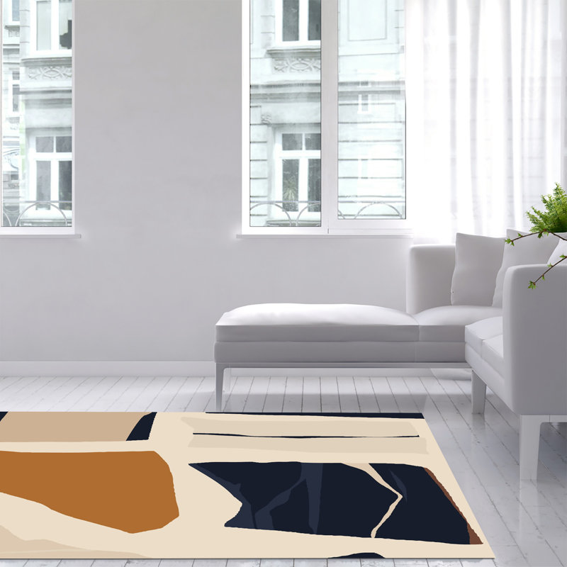Frake Abstract Area Rug, Rectangle 140 x 200cm