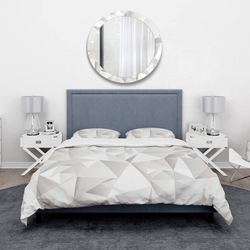 Ensemble de housse de couette scandinave, Housse de couette double / grand + 2 taies