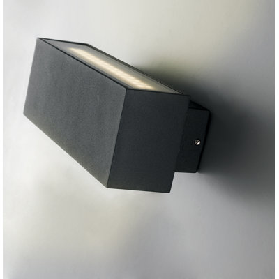 Everleen Black 6.4cm H Integrated LED Outdoor Flush Mount