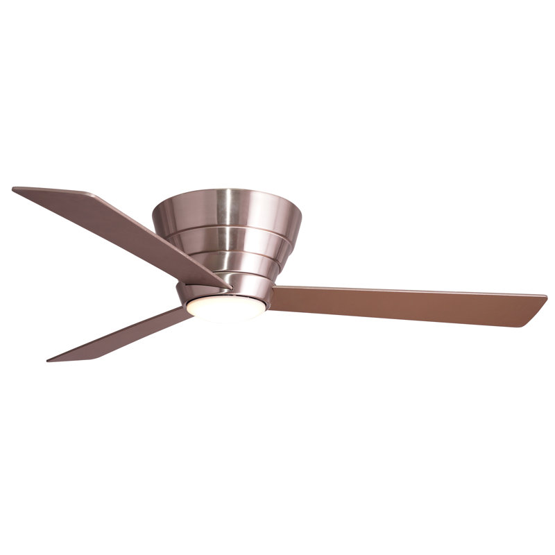 Hodson 54'' Ceiling Fan with LED Lights, Stainless Steel with Silver Blades