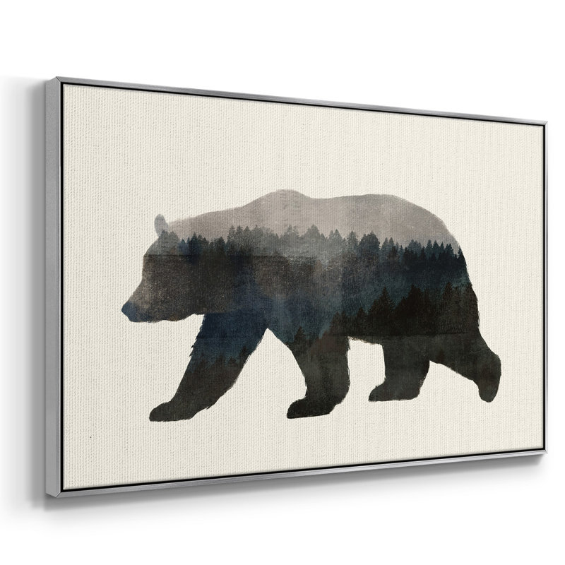 " The Wilderness II ", Silver Framed Canvas, 25" H x 37" W x 2" D