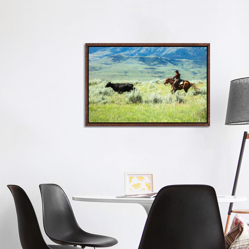 Lets See The Doctor by Rhonda Thompson - Floater Frame Print on Canvas, 101.6 cm H x 66.04 cm W, Brown Floater Framed