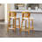 Azarah Solid Wood 25.5'' Counter Stool-1246291989-1246291990