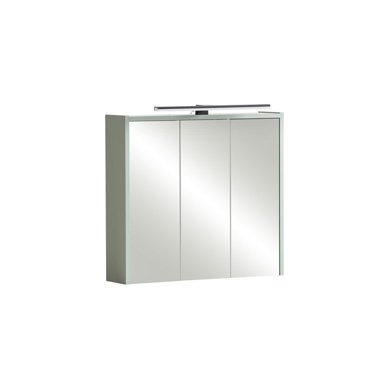 Hafley 65mm W 62.7mm H Wall Mounted Required Frameless Medicine Cabinet Mirror Adjustable, Pistachio