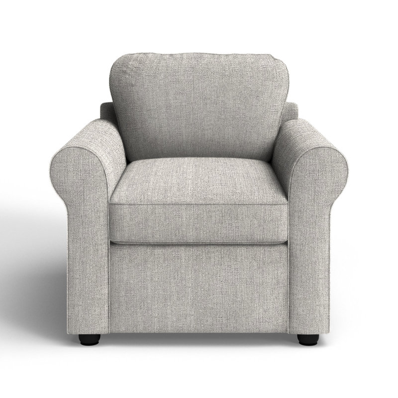 Warrington Upholstered Armchair, Cast Silver Sunbrella®