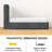 Upholstered Bed Frame With 4 Storage Drawers And Headboard, Bed Frame With LED Lights And Charging Station-1425891091