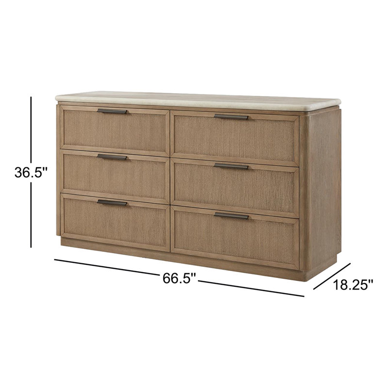ebern designs 6 drawer dresser Marielle 67