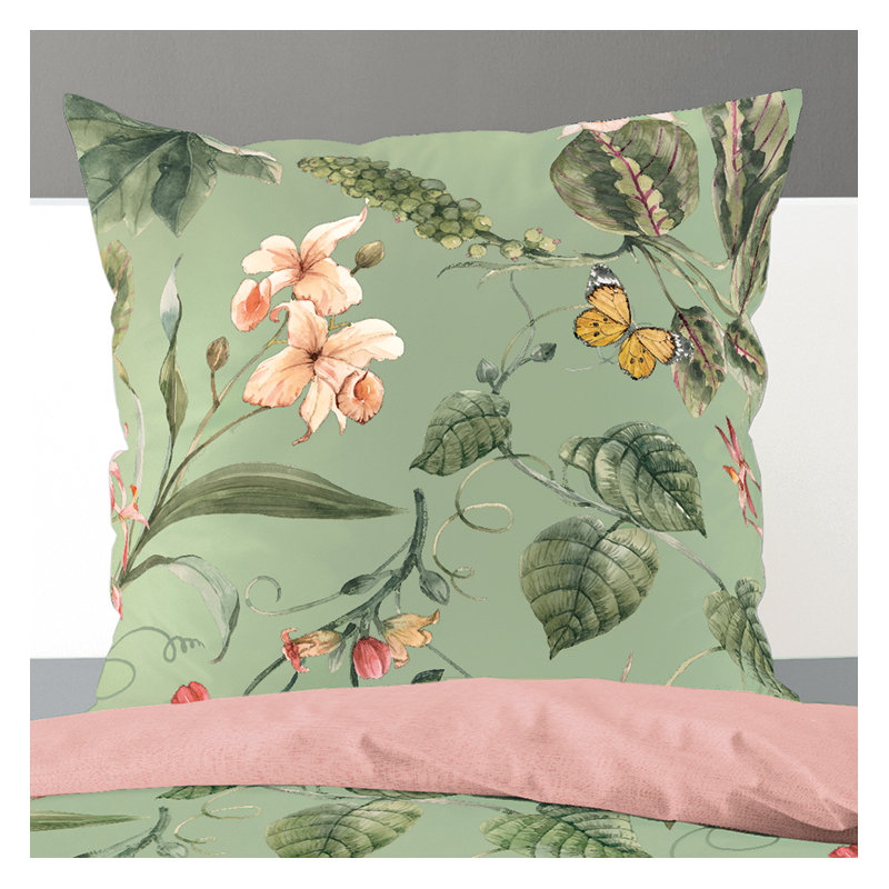 Floral Duvet Cover Set with Pillowcases Included, 155 x 220cm Duvet Cover + 1 Standard Pillowcase